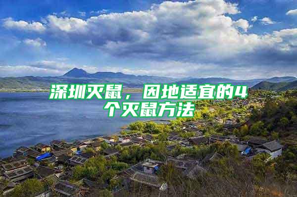 深圳滅鼠,因地適宜的4個滅鼠方法