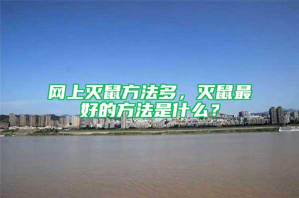 網上滅鼠方法多,滅鼠最好的方法是什么?