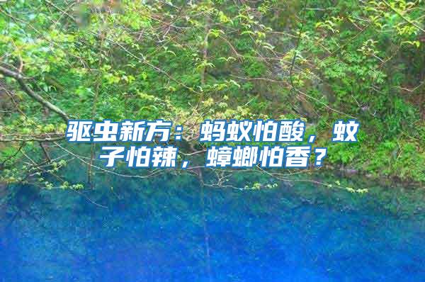 驅蟲新方:螞蟻怕酸,蚊子怕辣,蟑螂怕香?