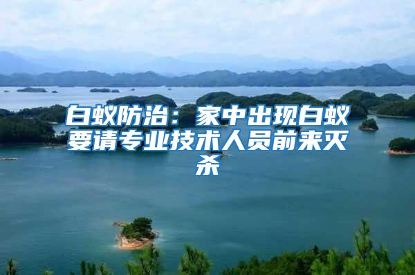 白蟻防治:家中出現(xiàn)白蟻要請專業(yè)技術(shù)人員前來滅殺