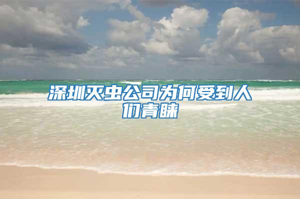 深圳滅蟲公司為何受到人們青睞