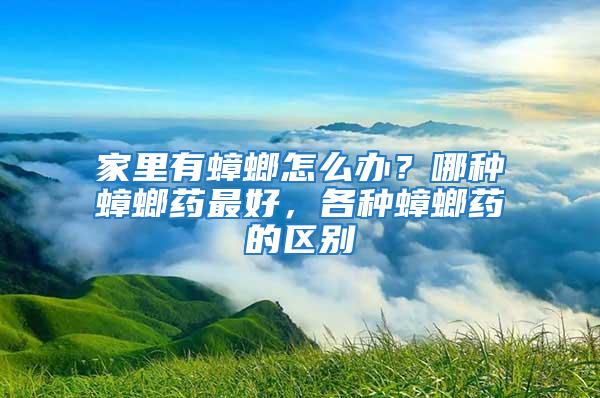 家里有蟑螂怎么辦？哪種蟑螂藥最好，各種蟑螂藥的區(qū)別
