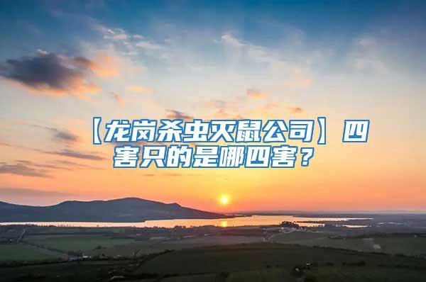 【龍崗殺蟲滅鼠公司】四害只的是哪四害？