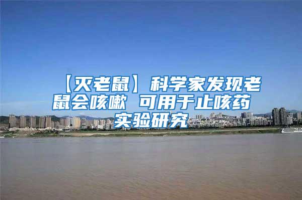 【滅老鼠】科學家發現老鼠會咳嗽 可用于止咳藥實驗研究