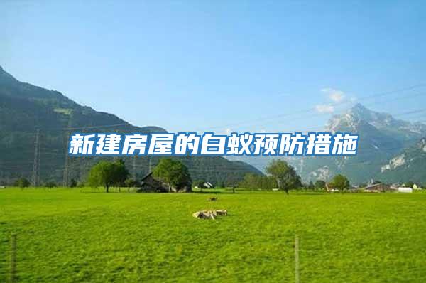 新建房屋的白蟻預防措施
