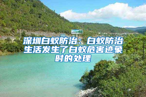 深圳白蟻防治:白蟻防治生活發生了白蟻危害跡象時的處理