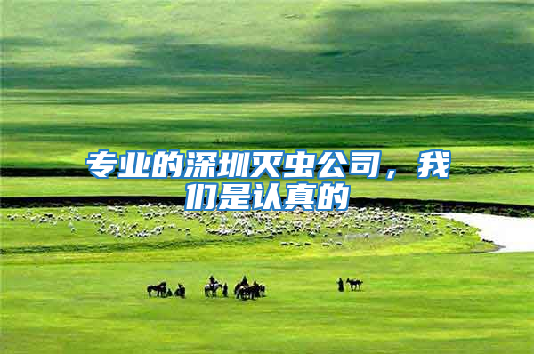 專業(yè)的深圳滅蟲公司,我們是認(rèn)真的